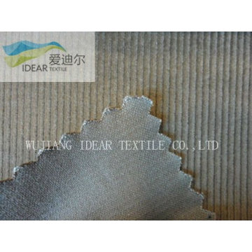 13W 98.5%Cotton 1.5%Spandex trama elástica listra veludo tecido 341GSM